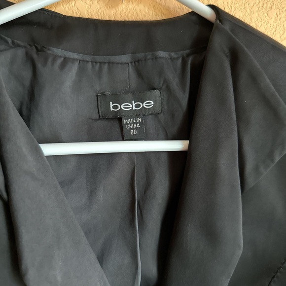 Bebe Cropped One Button Blazer - Picture 3 of 6